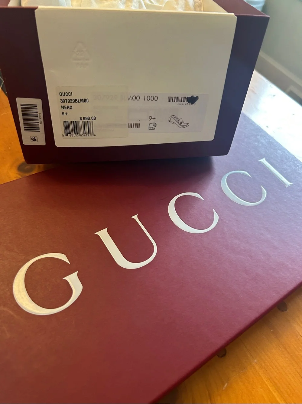 Gucci Authentic Size 9 1/2 Nero Horsebit 1953 Loafer Box Shoe Bags